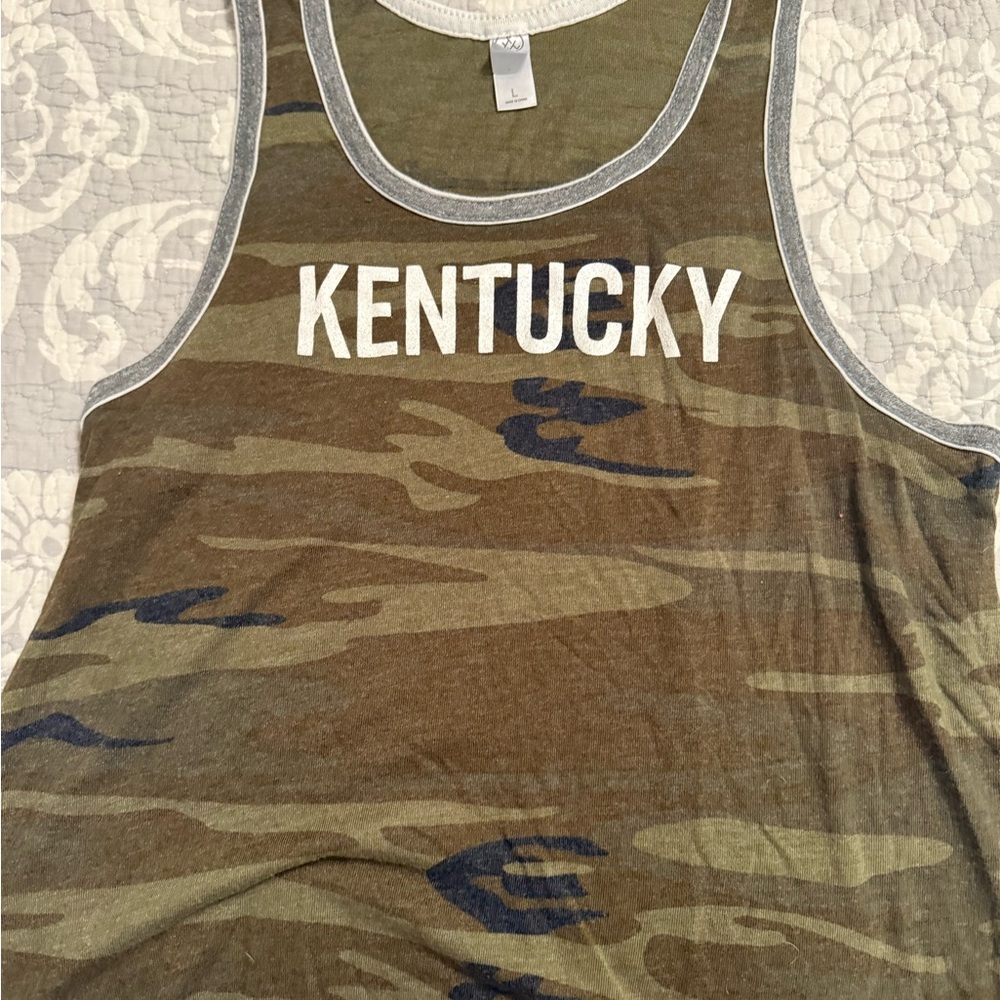 Kentucky camo Green Tank Top